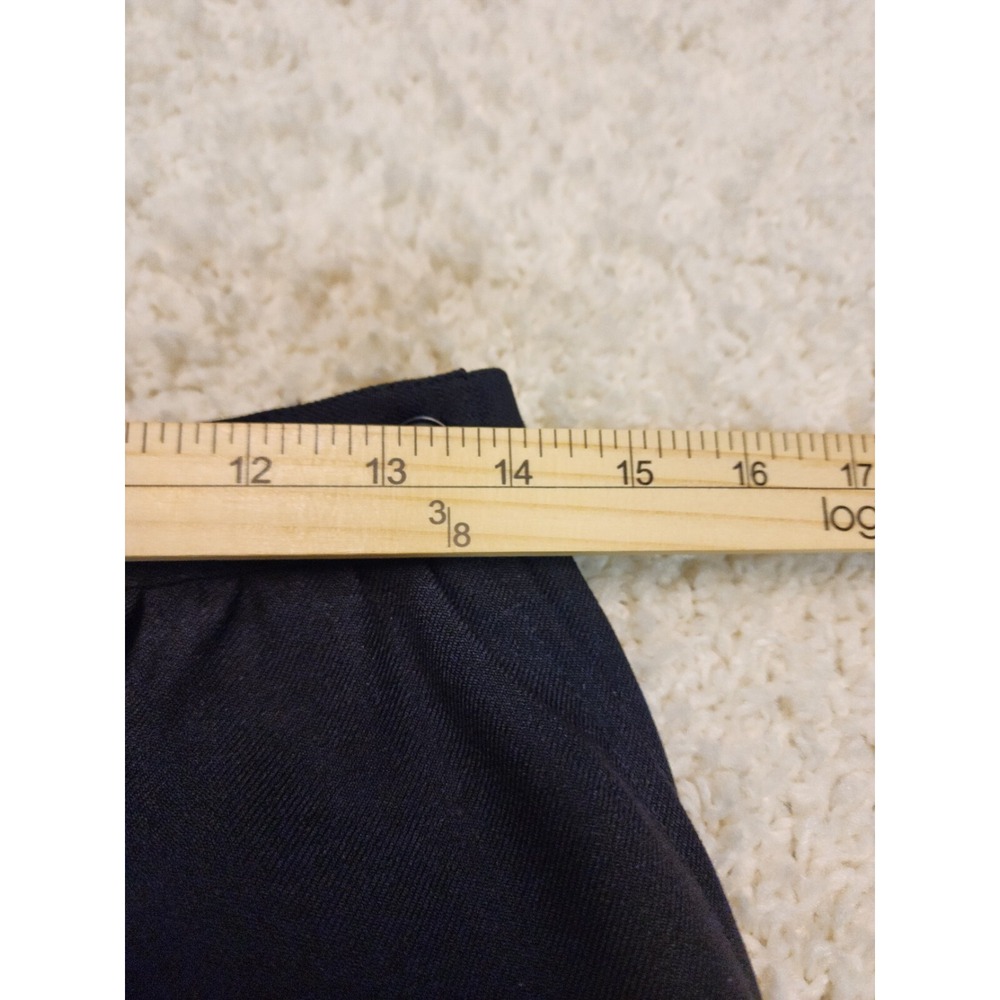 VINTAGE Haberdashery Womens Corporate A line Skirt Black Size 10 Two Pockets - Picture 6 of 15